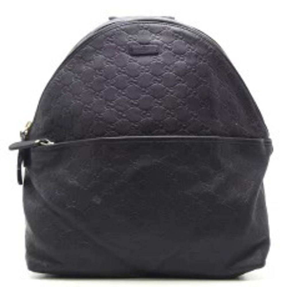 Gucci Guccissima Backpack Rucksack Leather Black